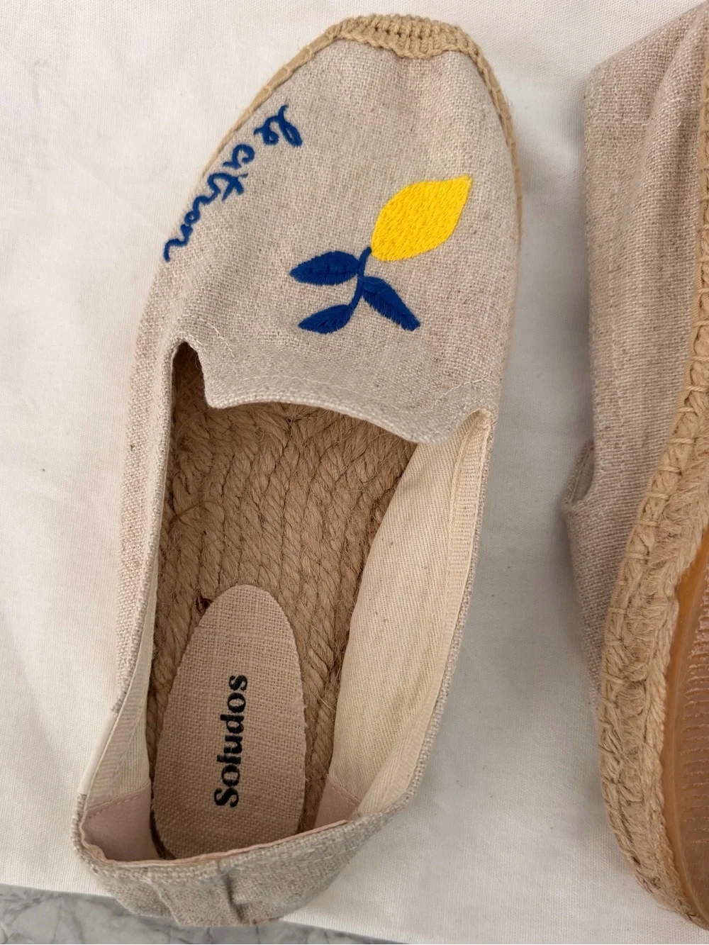 Soludos slip beige